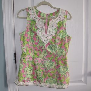 Lilly Pulitzer Lions, Tigers, and Bears Top